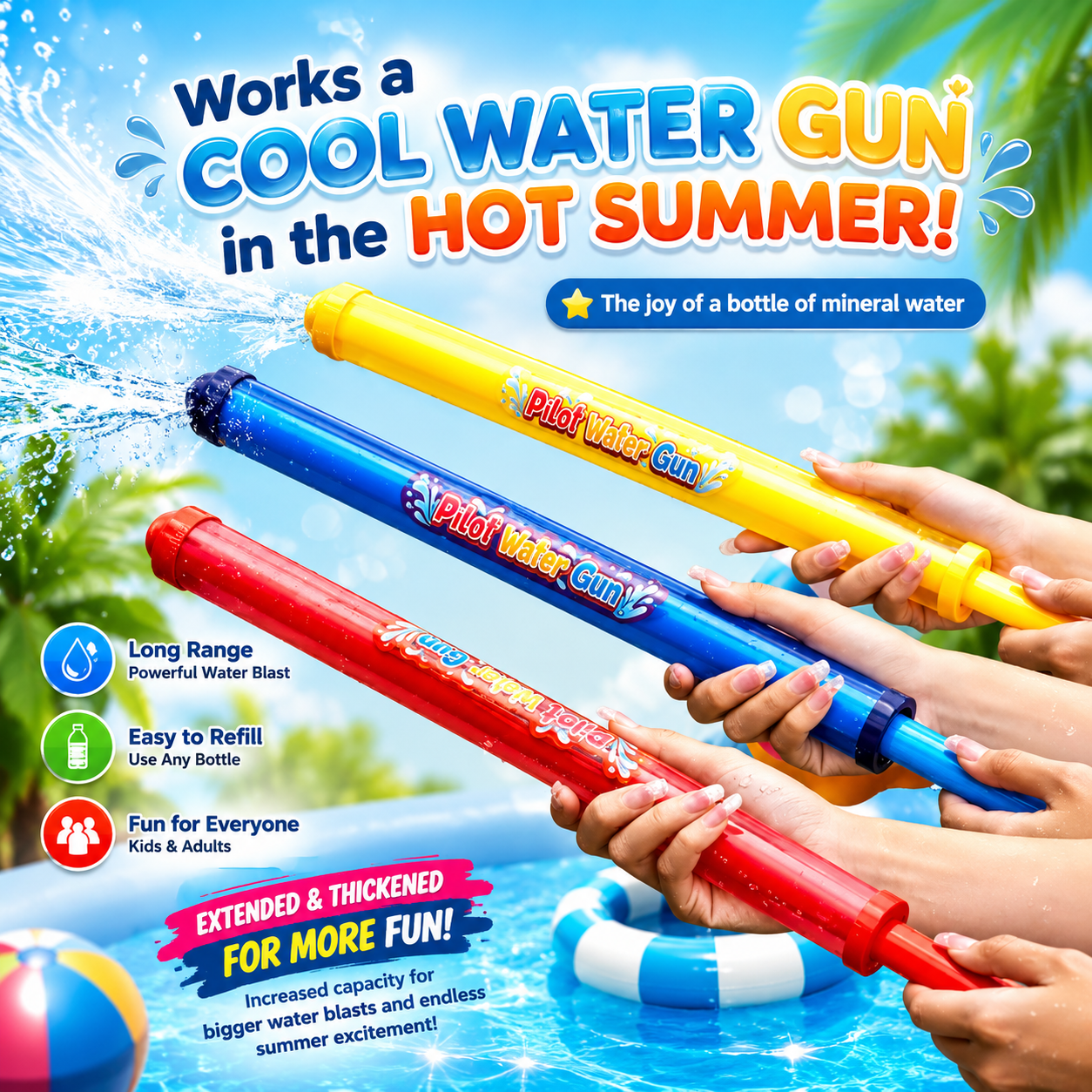 Double Layer Water Cannon Spray Shooter