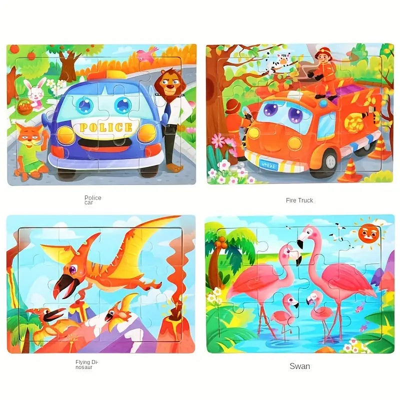 Wooden Mini Jigsaw Puzzle Set - LAS