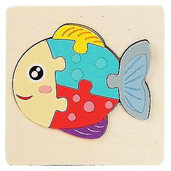 Wooden Fish Jigsaw Puzzle for Toddlers - LAS