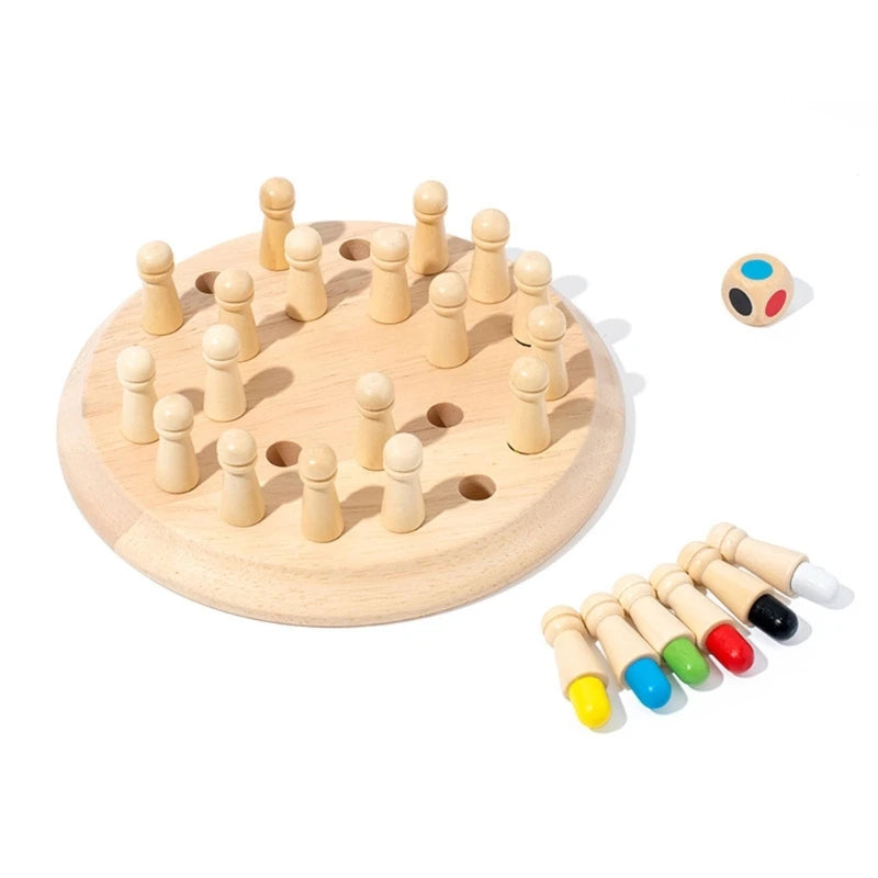 3in1 Wooden Memory Chess Fishing Game - LAS