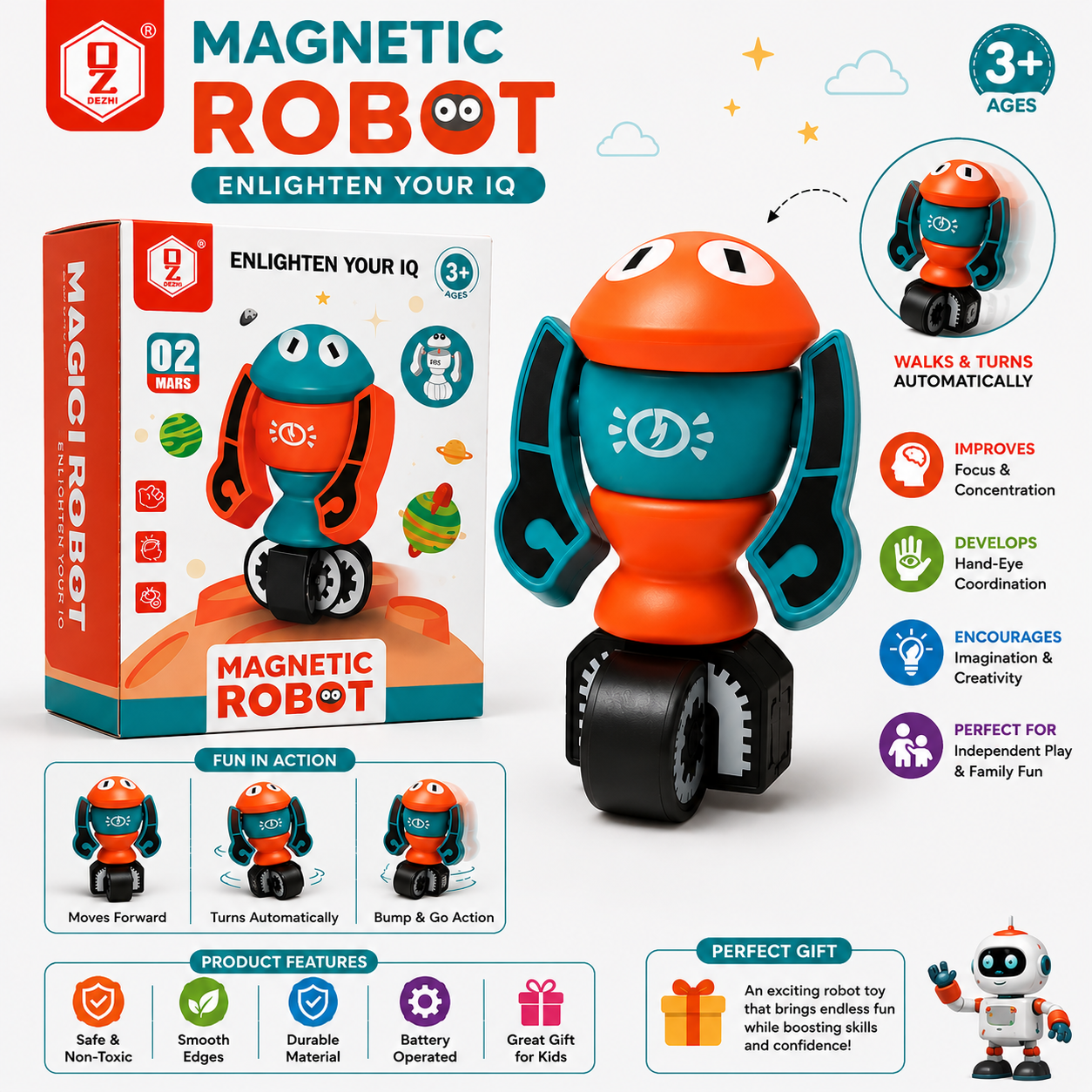 Magnetic Robot Toy – LTT