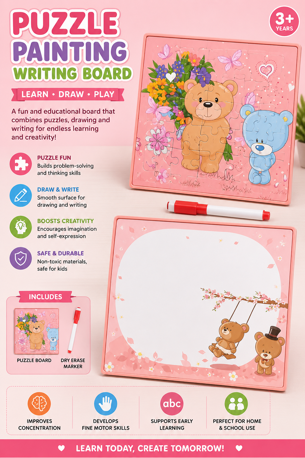 Puzzle Painting Writing Board – LAS