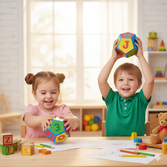 Alphanumeric Foam Dice Ball RTM