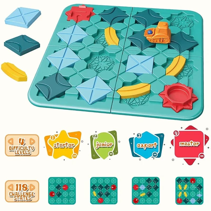 Orbit Maze Car Track Pattern Challenge