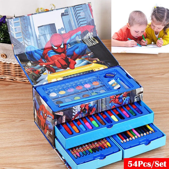 Colouring set 54 pcs spiderman LAB-20054