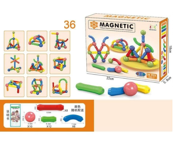 36 pcs Magnetic Bar toy KABY