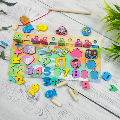 5in1 Multifunctional Number and Shape Learning Board  - LAS