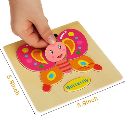 Mini Wooden Jigsaw Puzzle Set - LAS