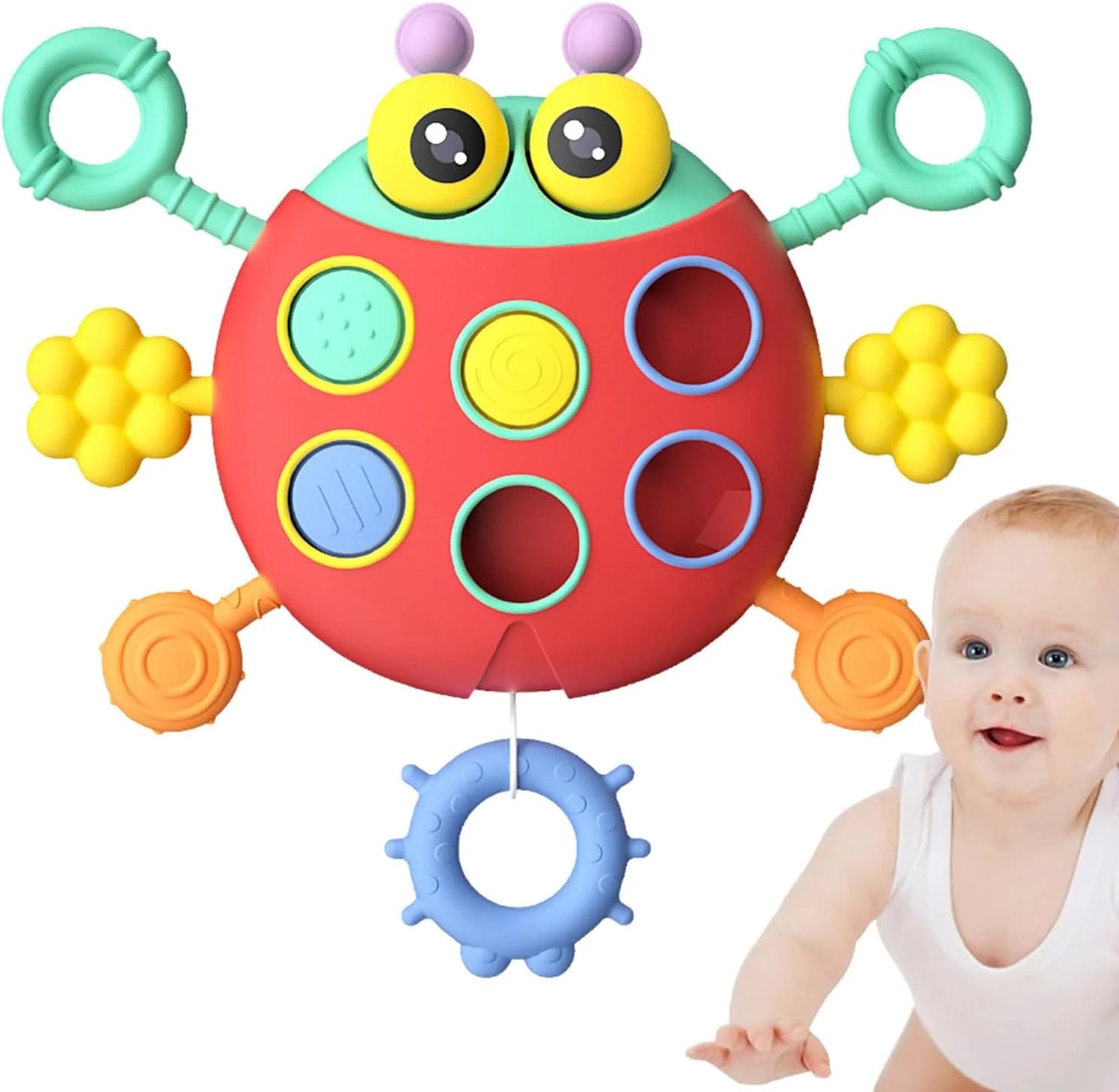 Ladybug Pull String Sensory Activity Play