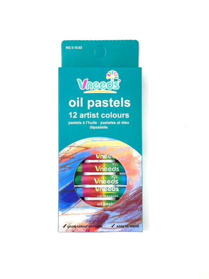 Vneeds Oil Pastels Colors 12pcs - LAS