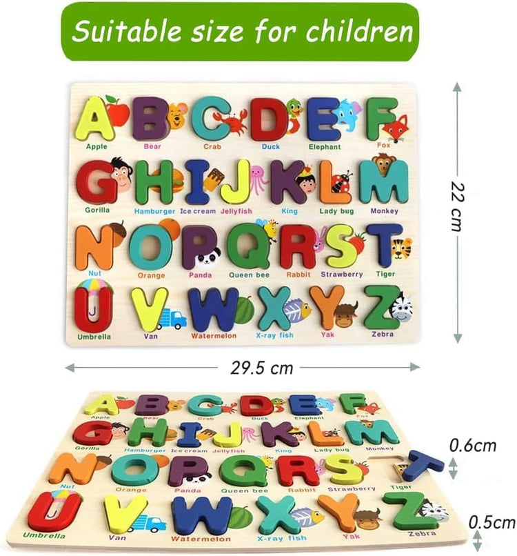 Uppercase Wooden Alphabet Board KABY