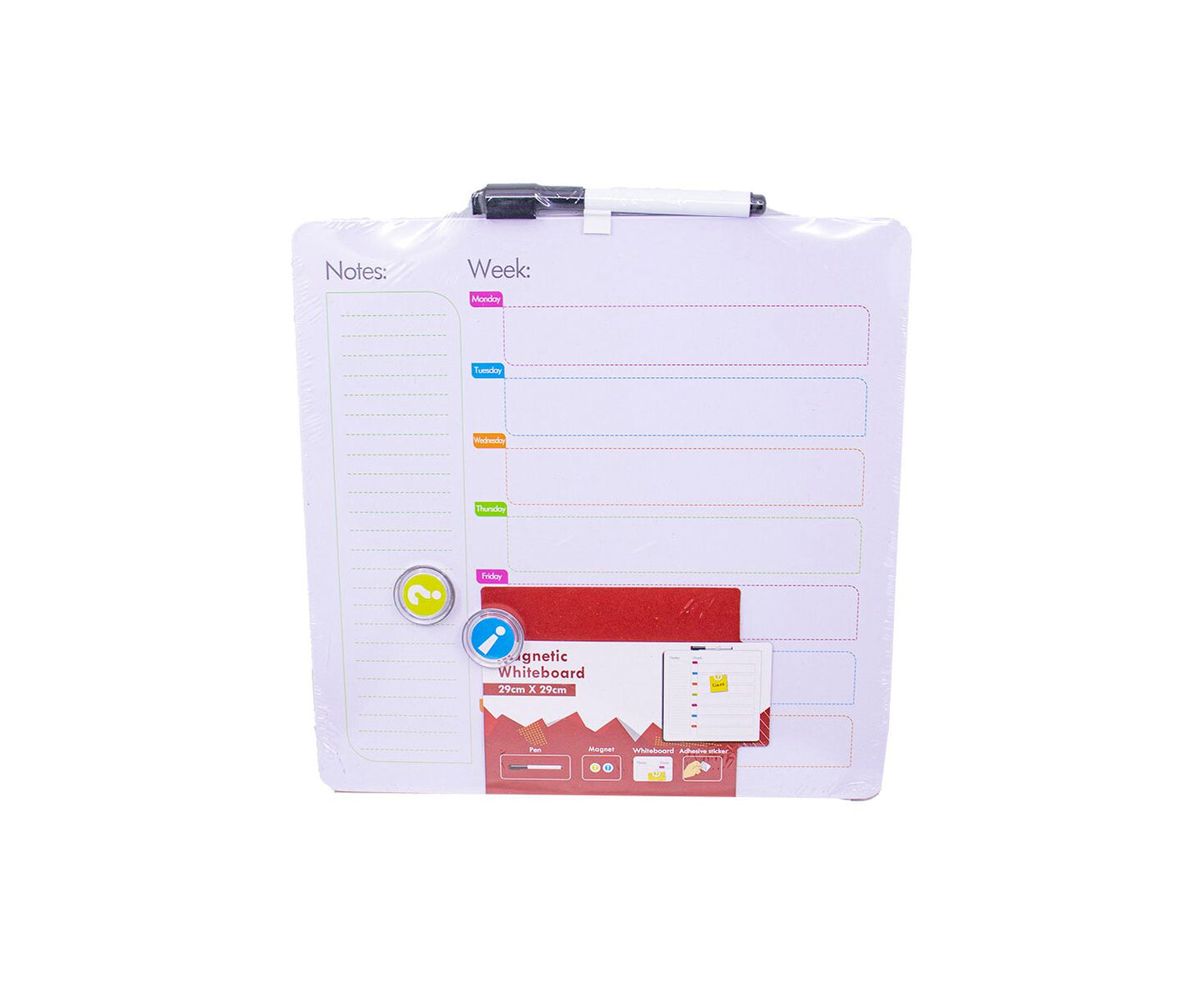 Magnetic Weekly Notice Board 29cm - LAS