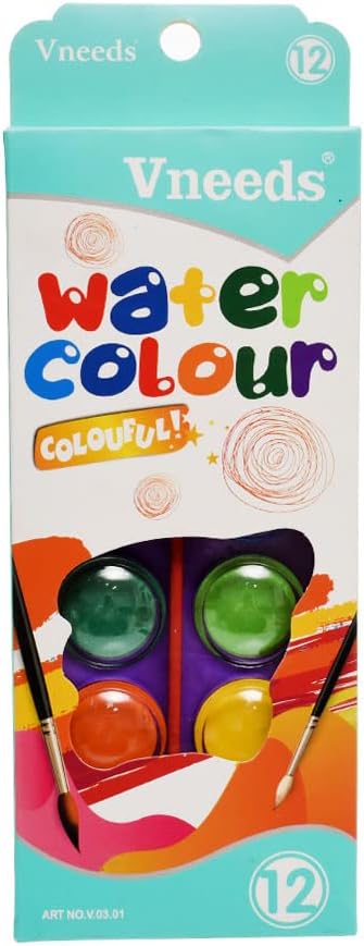 Water color 12 pieces LAS-301