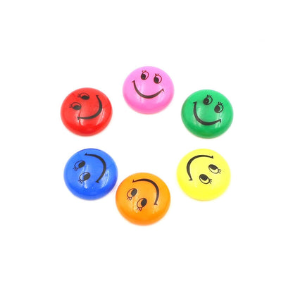 Smiley Magnet Colorful Holder Button 10pcs - LAS
