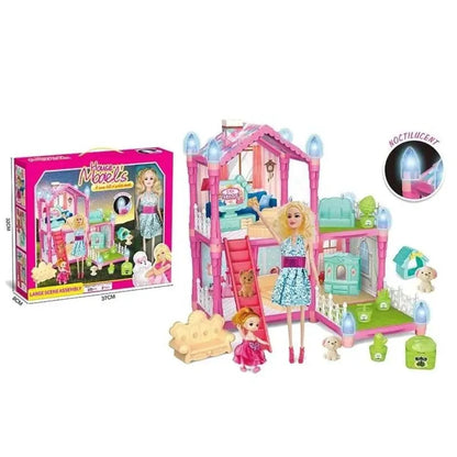 DIY Dream Barbie Beautiful Doll House Set - LTT