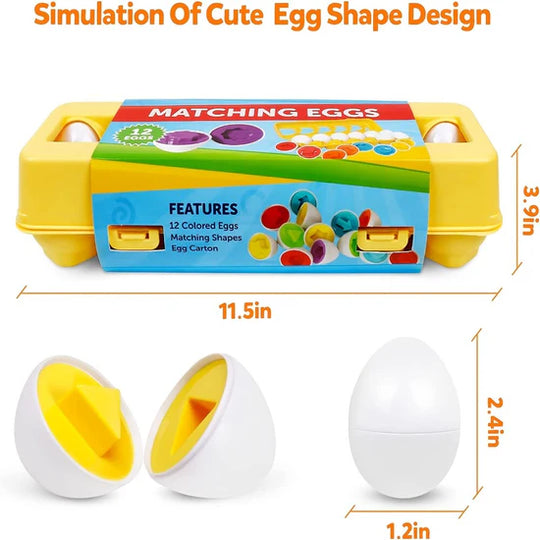 Matching Eggs Shape 12 Pieces KABY