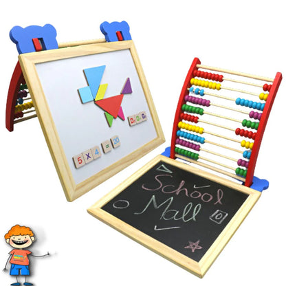 Wooden Multifunction Mgnetic Artboard Abacus Learning Kit