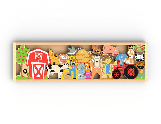 Wooden Assemble Bar farm puzzle LAS