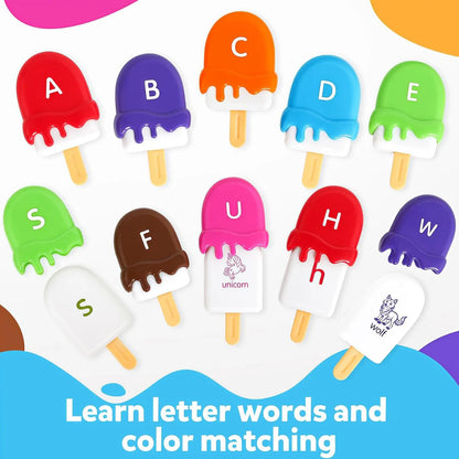Ice Cream A to Z Alphabet Matching Play Set - 26pcs