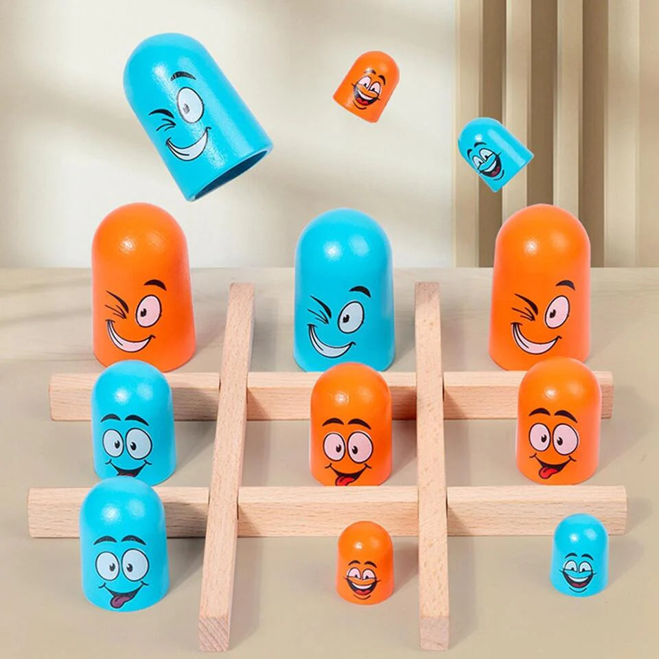 Stacking Tic Tac Toe Family Board Game - LAS
