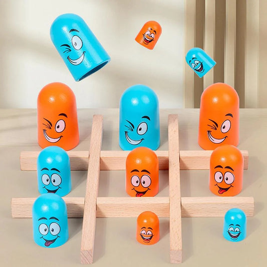 Stacking Tic Tac Toe Family Board Game - LAS