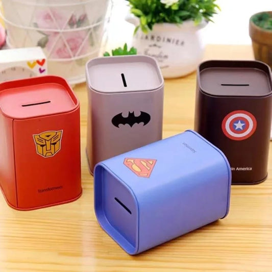 Superhero money saving tin box LAS MB-1