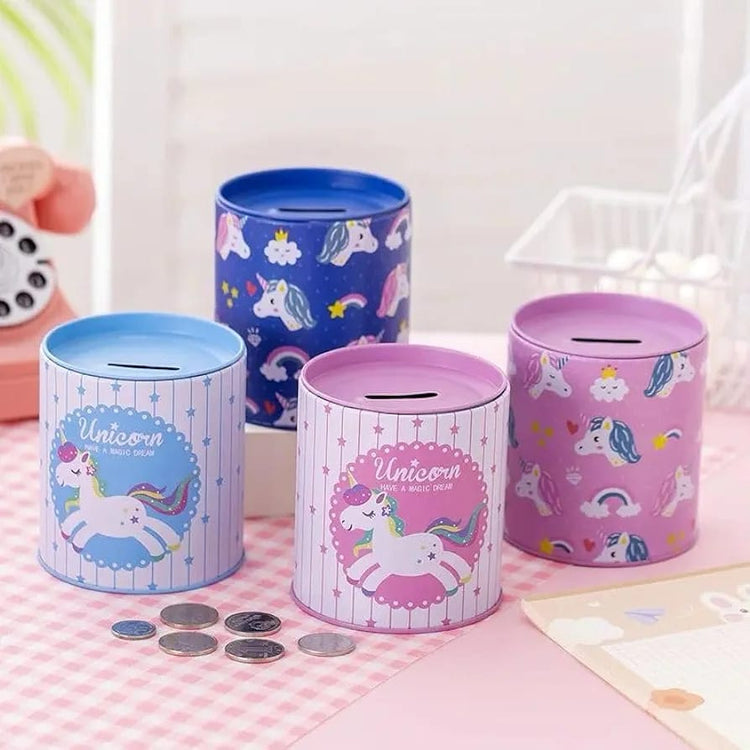 Unicorn money saving tin box LAS 9003