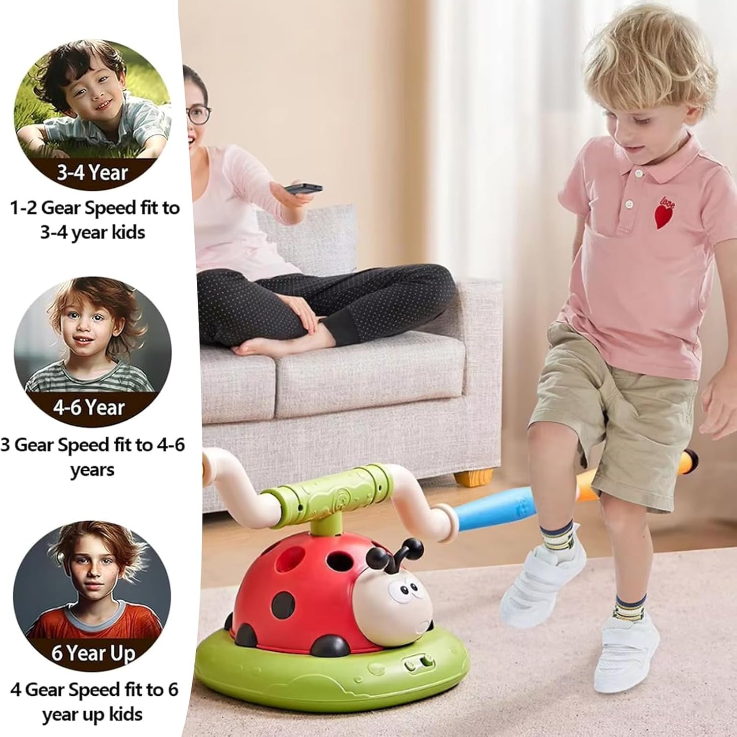 3in1 Musical Jumping Ring Toss and Rocket Launcher