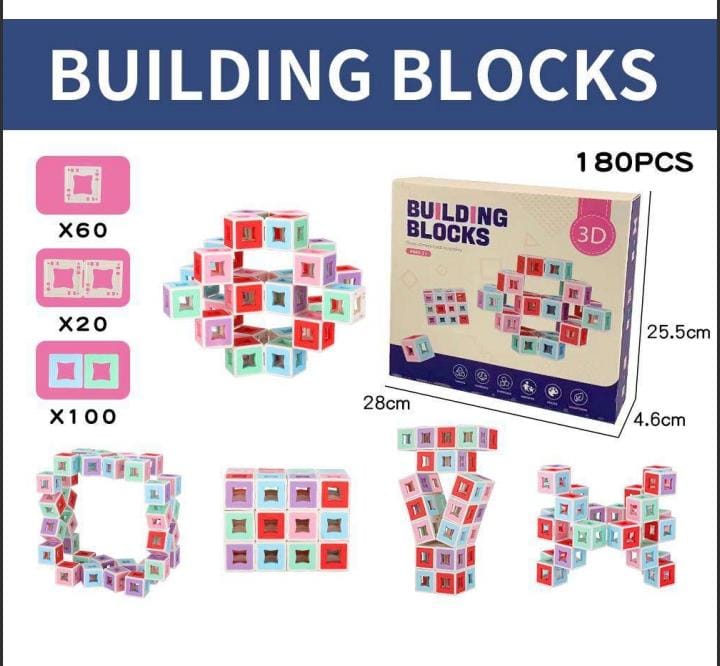 3D building Blocks 180pcs KABY