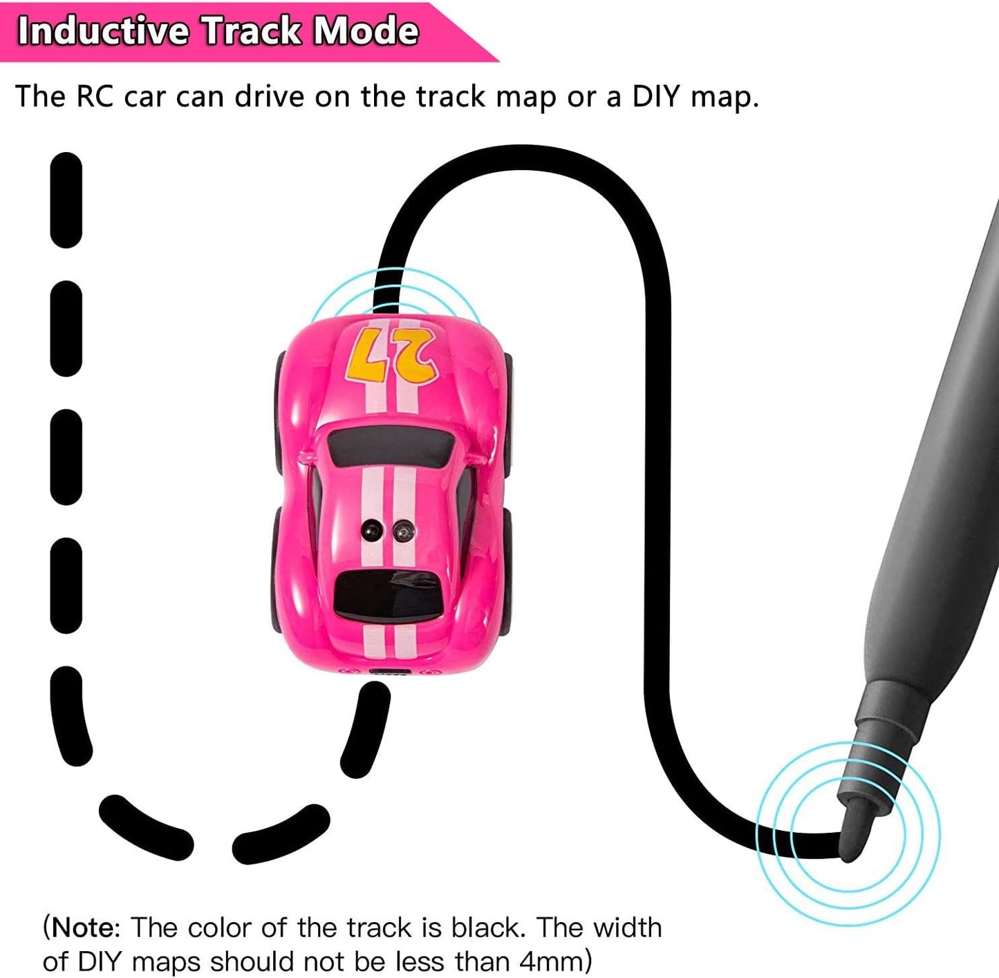 RC Mini Magic Induction car - 5 Modes