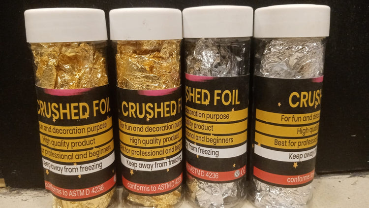 Crushed foil 2G Silver n gold RMSK