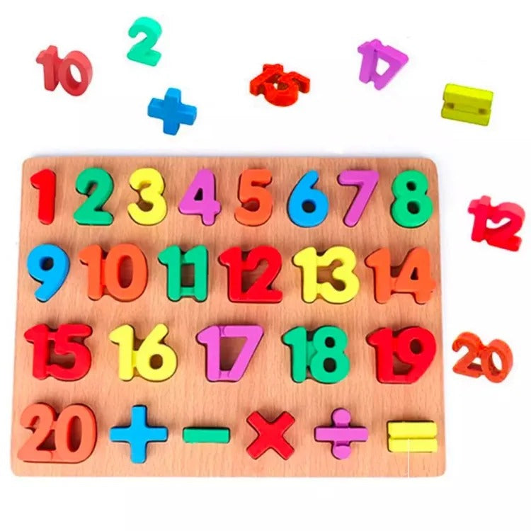 3D wooden number slate LRY