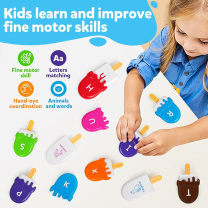 Ice Cream A to Z Alphabet Matching Play Set - 26pcs