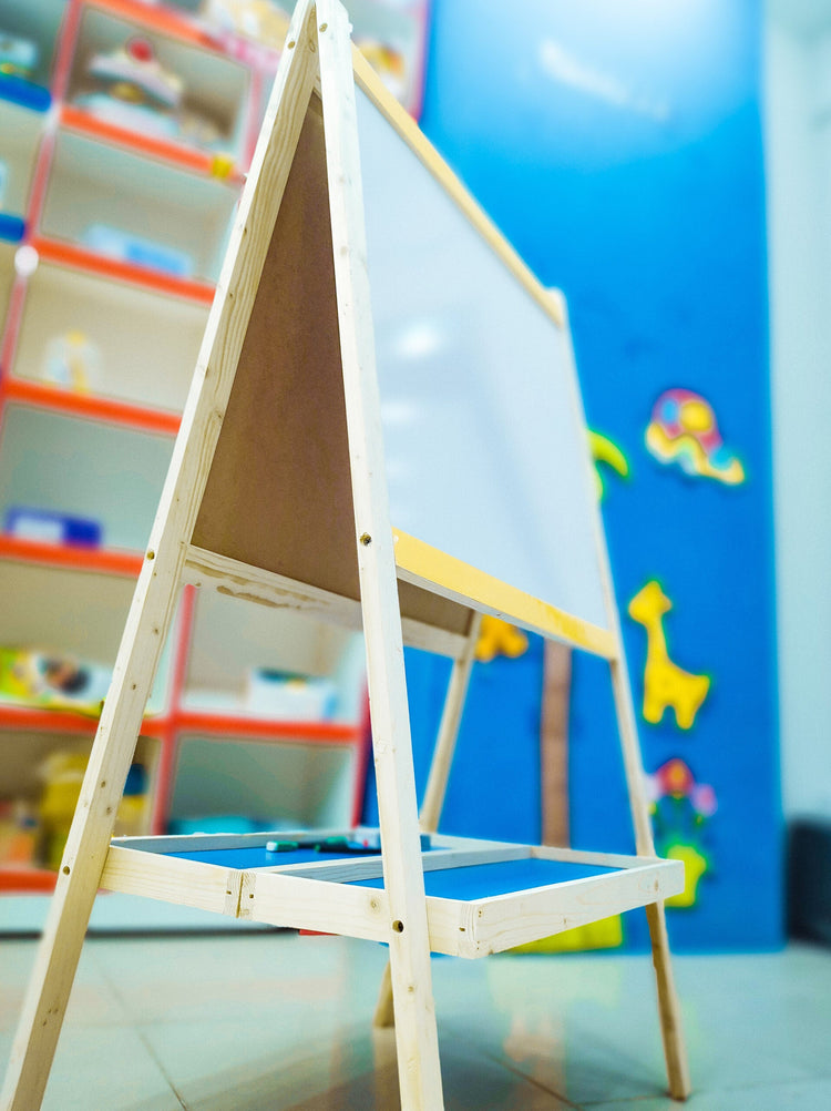 3 in 1 Multi Functional Wooden Easel Board For Kids - 005