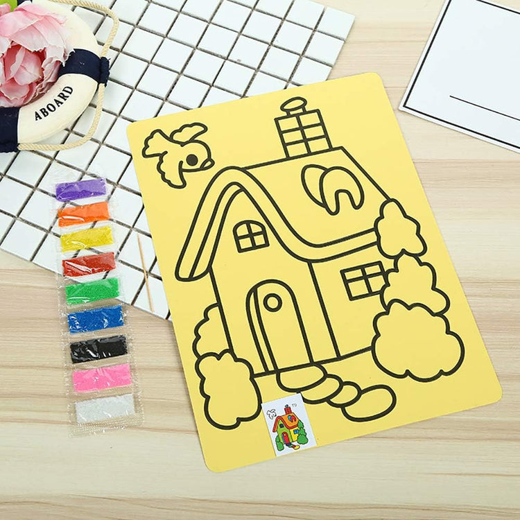 DIY Sand Art Painting Sticky Card CAB