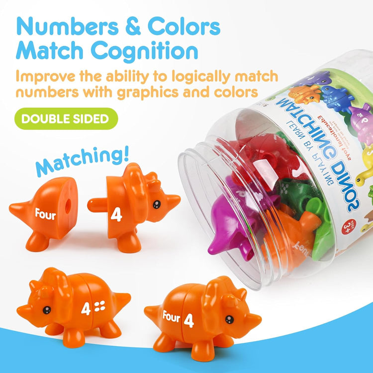 Dinosaur Number counting and Color Matching 10 pieces