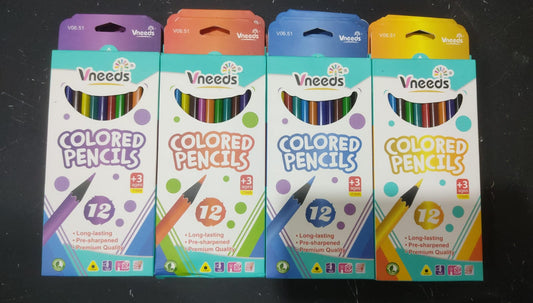 Colors pencils Vneeds 12 piece LAS-V0651