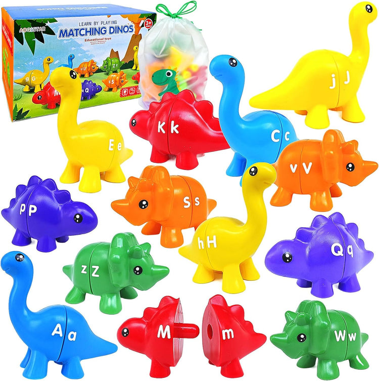 Dinosaur Letter and Color Matching 13 pieces