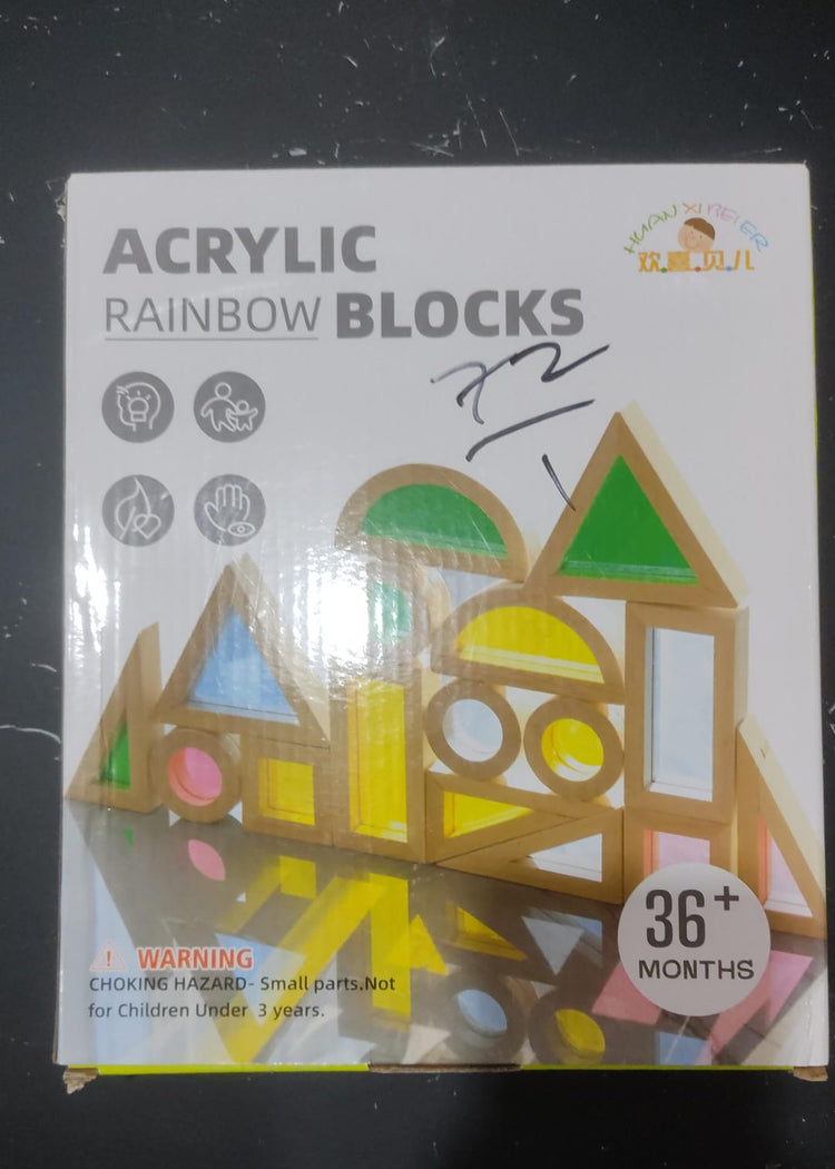 Acrylic rainbow blocks LAS