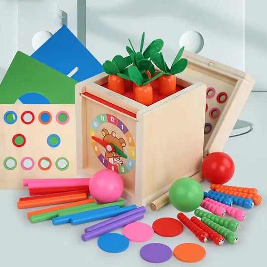 4 in 1 Montessori play kit wooden RMSK-4927