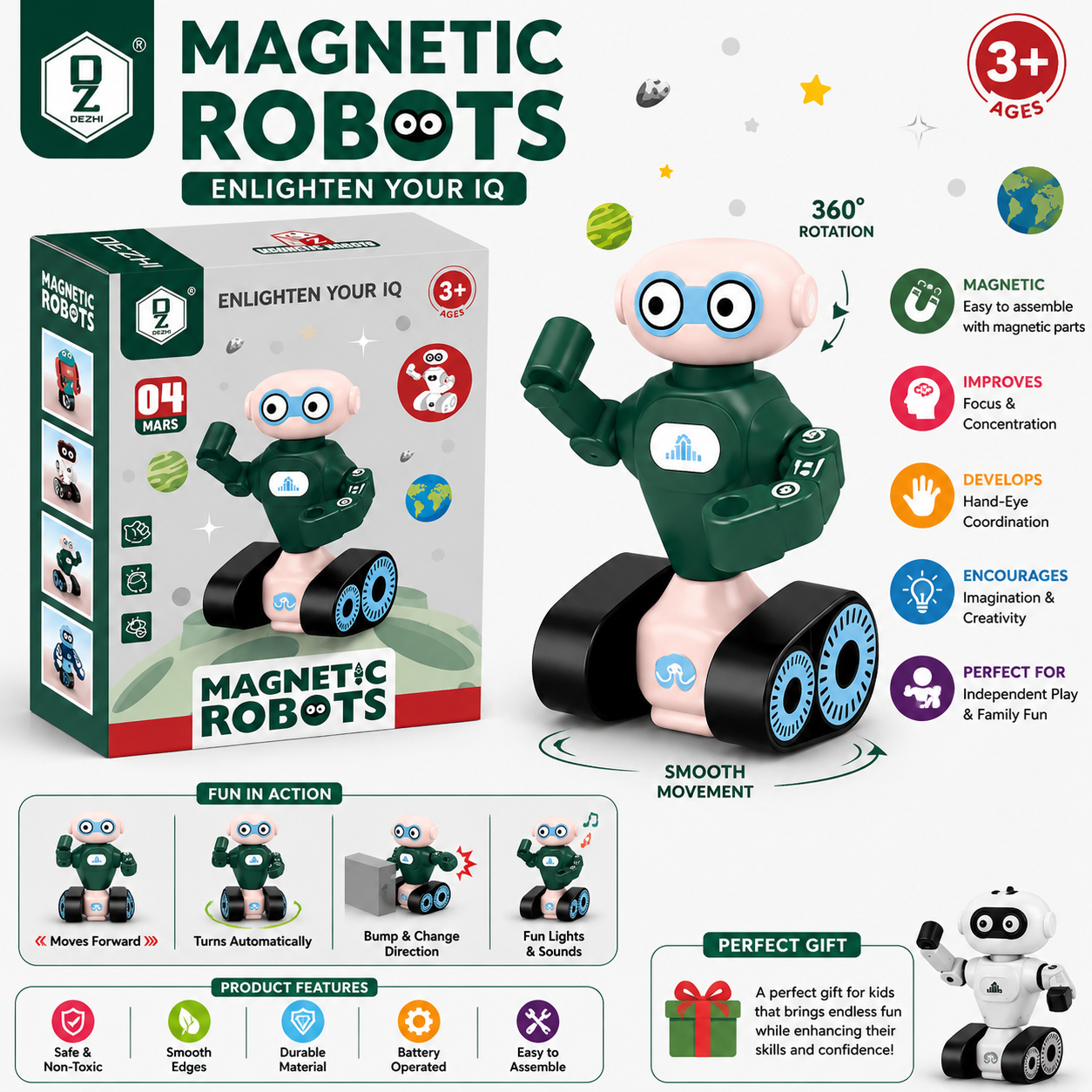 Magnetic Robots Toy - LTT