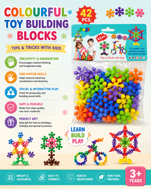 Colorful Connecting Building Blocks 42 pieces - LBT