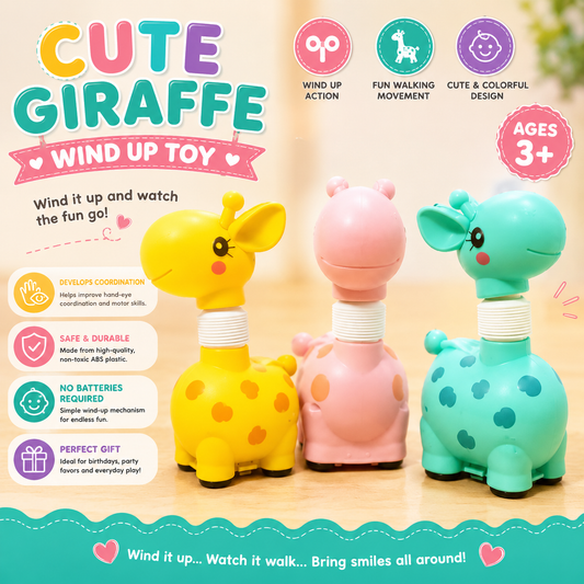 Giraffe Car Sensory Pop Tube Fidget Toy