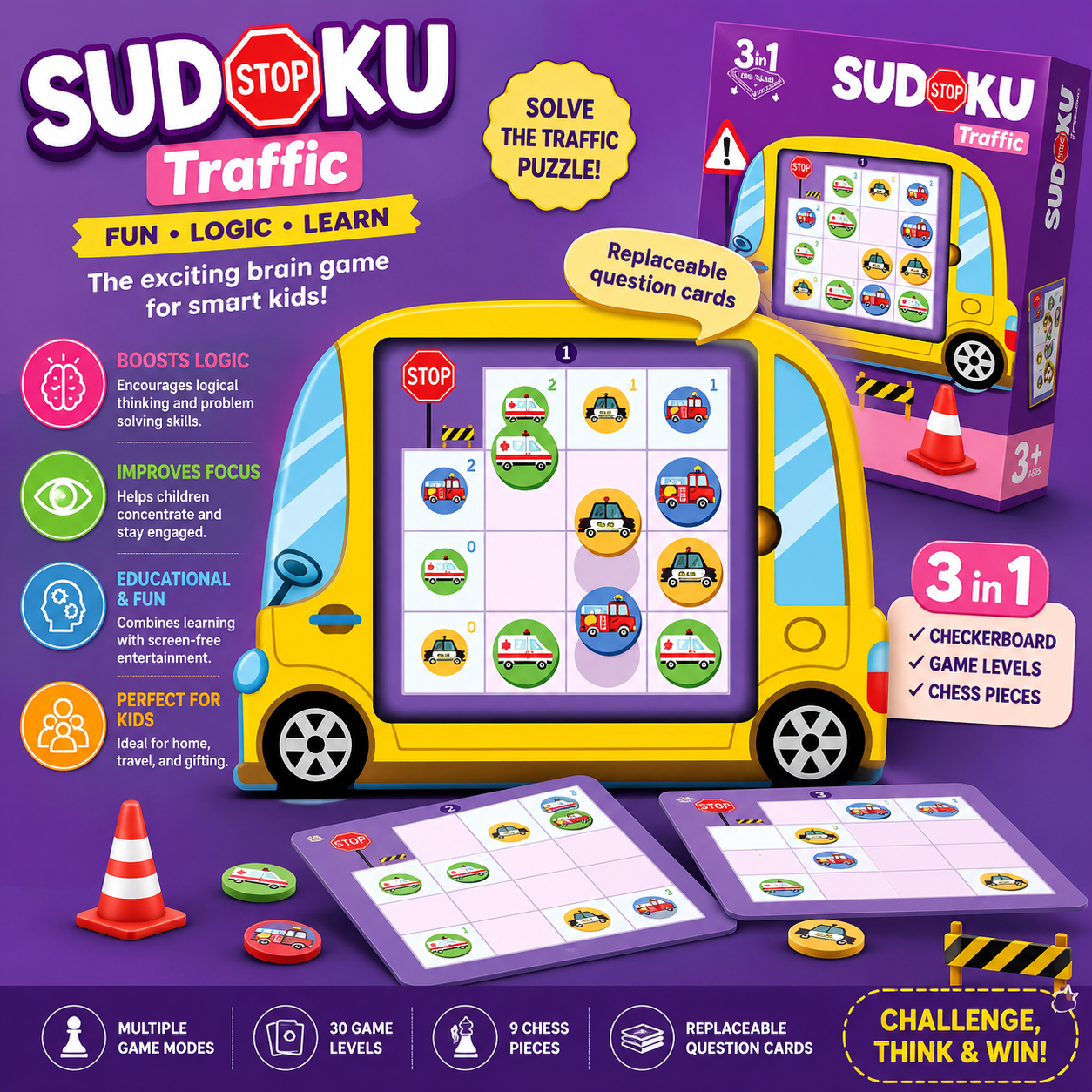 Sudoku Traffic Board Game Challenge
