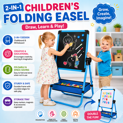 2in1 Easel Drawing Magnetic Board