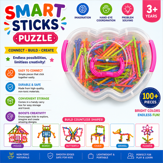 Colorful Smart Stick Puzzle Set - LAS