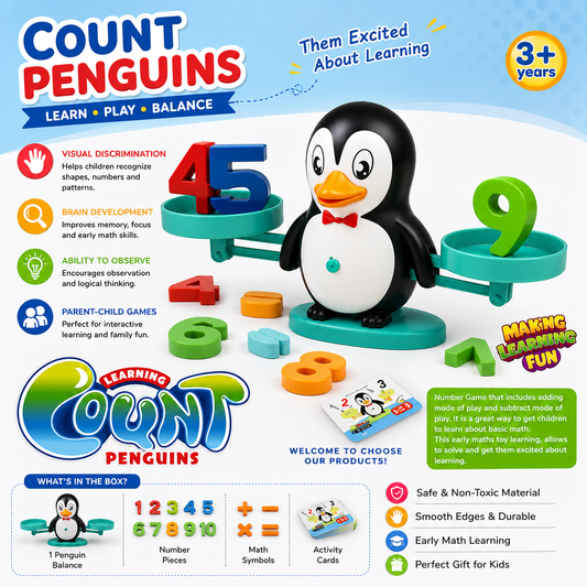 Count Penguins Balance Game – LTT