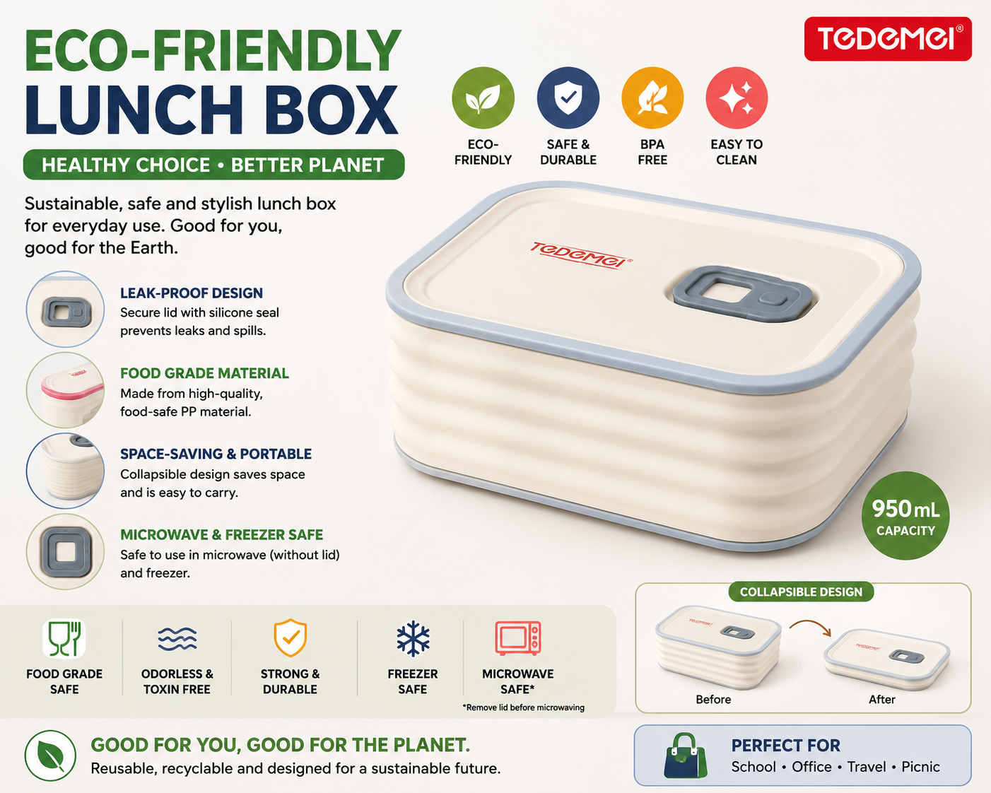 Eco-Friendly Lunch Box – RHAC