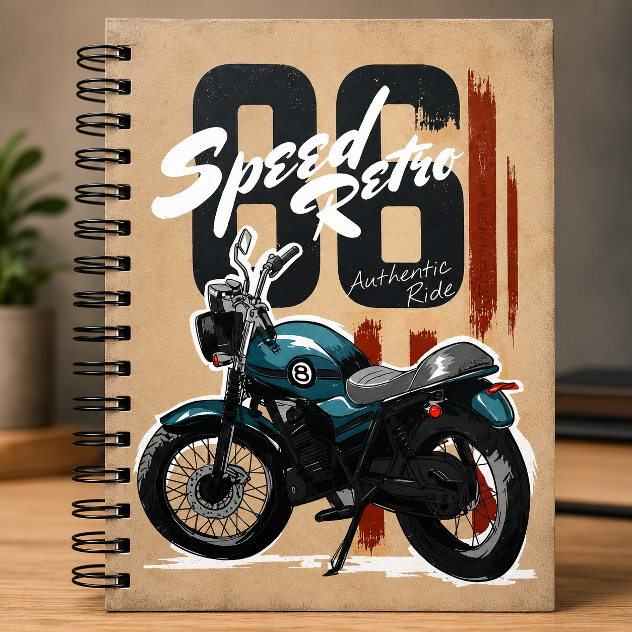 Speed Retro Hard Cover Diary - LBT