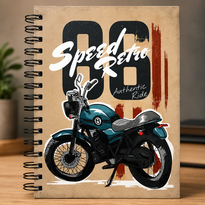 Speed Retro Hard Cover Diary - LBT